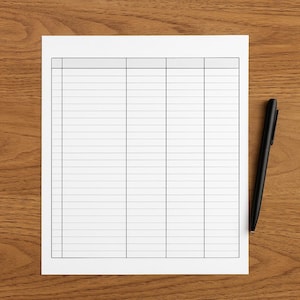 Tomt närvaroblad: Minimalistisk utskrivbar inloggningslogg (PDF-nedladdning)