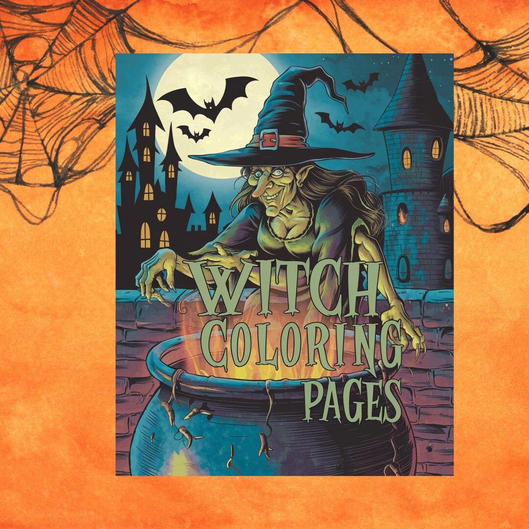 Printable Witch Coloring Pages for Adults Printable Halloween Coloring