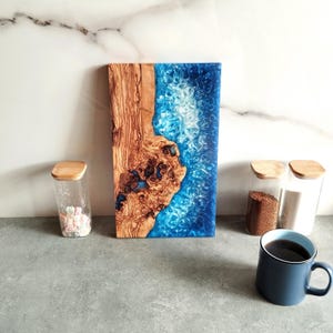 Personalized Charcuterie Board, Resin and Olive Wood Serving Board, Epoxy and Wooden Serving Board, Custom Charcuterie Board, Cutting Board
