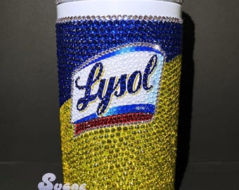 BLING * Bedazzled Crystalized Lysol/Clorox wipe container full refillable fully handmade to order