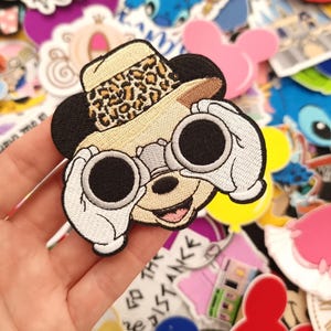 Mickey Mouse Safari Embroidered Patch Iron or stitch - Animal Kingdom  binoculars Clothes - Denim Jackets - Hats -Bags
