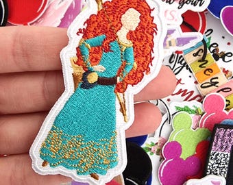 Princess Brave Embroidered Patch Merida  Iron or stitch - Clothes - Denim Jackets - Hats -Bags