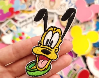Naszywka haftowana Pluto Mickey Minnie Friends Prasowanie lub przyszywanie - Czapka Daisy Donald Goofy Pluto Ubrania - Kurtki jeansowe - Czapki - Torby