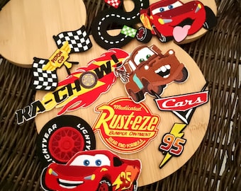 Cars Embroidered Patch Mator Lighting Mc Queen Iron or stitch - Clothes - Denim Jackets - Hats -Bags