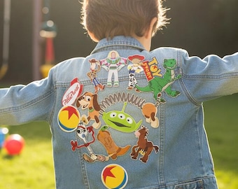 Toy Story Embroidered Patch Woody Buzz Jessie Rex Cowboy Iron or stitch - Clothes - Denim Jackets - Hats -Bags