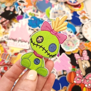 Scrump Stitch Angel Embroidered Patch stitch Ohana quote Iron or stitch - Clothes - Denim Jackets - Hats -Bags