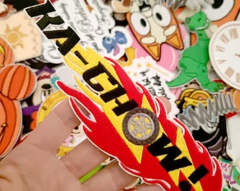 Cars Ka-chow Embroidered Patch Mator Lighting Mc Queen Iron or stitch - Clothes - Denim Jackets - Hats -Bags