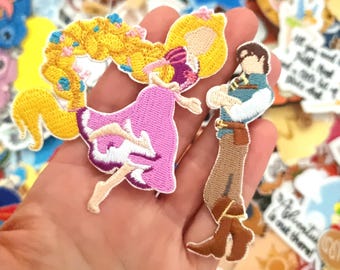 Embroidered Patch - Princess Tangled Rapunzel Flynn - Iron or stitch - Clothes - Denim Jackets - Hats -Bags fan gifts