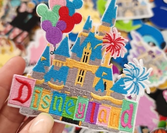 Princess Castle Embroidered Patch " Disneyland " Balloon Iron or stitch - Clothes - Denim Jackets - Hats -Bags