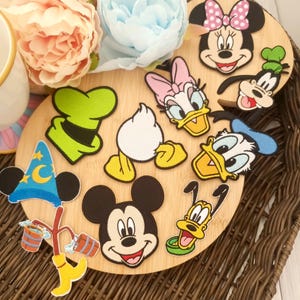 Mickey Minnie Friends Embroidered Patch Iron or stitch - Daisy Donald Goofy Pluto hat Clothes - Denim Jackets - Hats -Bags