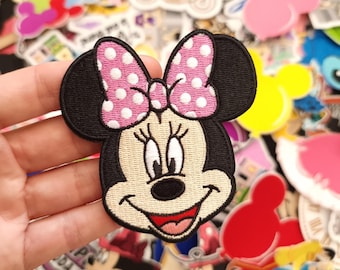 Minnie Friends Embroidered Patch Iron or stitch - Mickey Daisy Donald Goofy Pluto hat Clothes - Denim Jackets - Hats -Bags