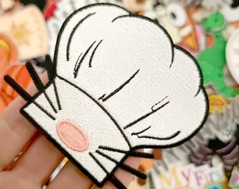 Ratatouille Embroidered Patch Remy whiskers chef hat  Iron or stitch - Clothes - Denim Jackets - Hats -Bags