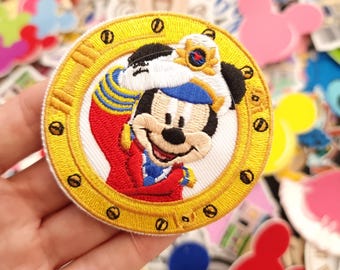Mickey Sailor Friends Embroidered Patch Iron or stitch - Cruise Minnie Daisy Donald Goofy Pluto hat Clothes - Denim Jackets - Hats -Bags