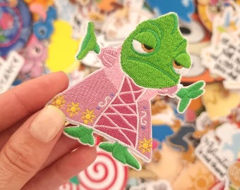 ディズニー 塔の上のラプンツェル パスカル アイロン接着または縫い