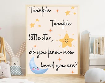 Twinkle Twinkle Little Star Nursery Wall Art