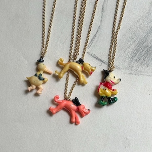 1930s Disney Cracker Jack Charm Necklaces