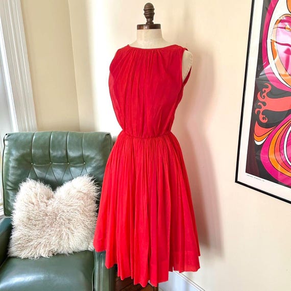 1950s Crepe Cocktail Dress