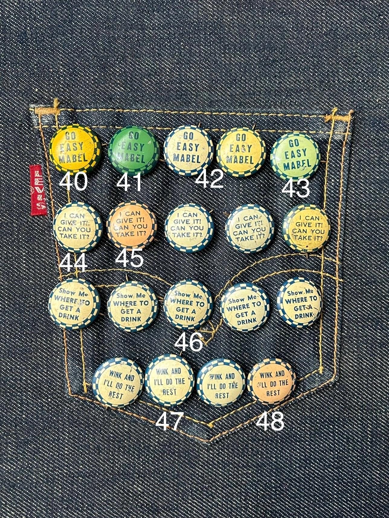 1940s Humor Buttons - Etsy