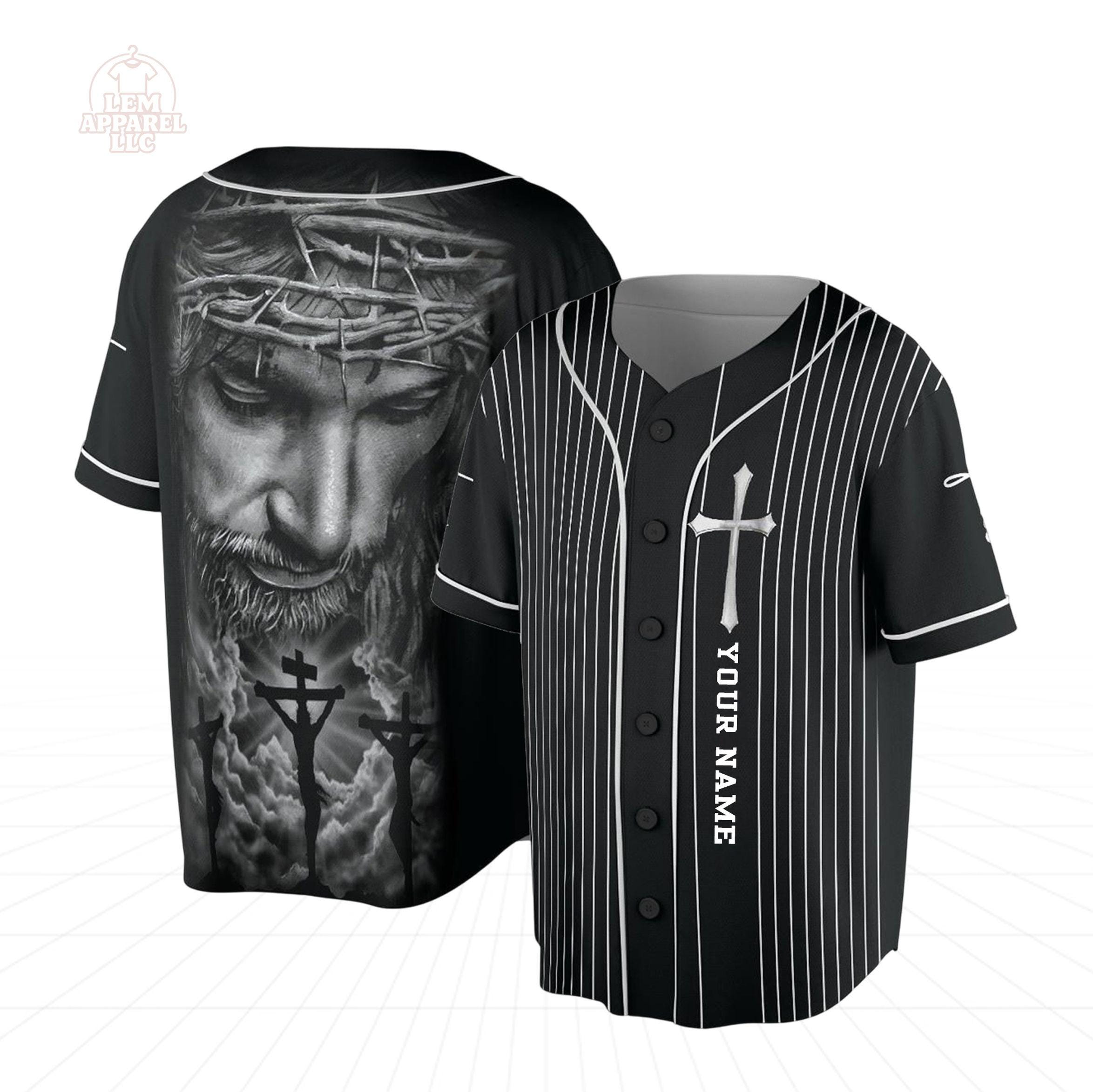 Custom Name Christ Cross Baseball Jersey Unisex Shirt For Men And Women | Personalized Christ Shirt