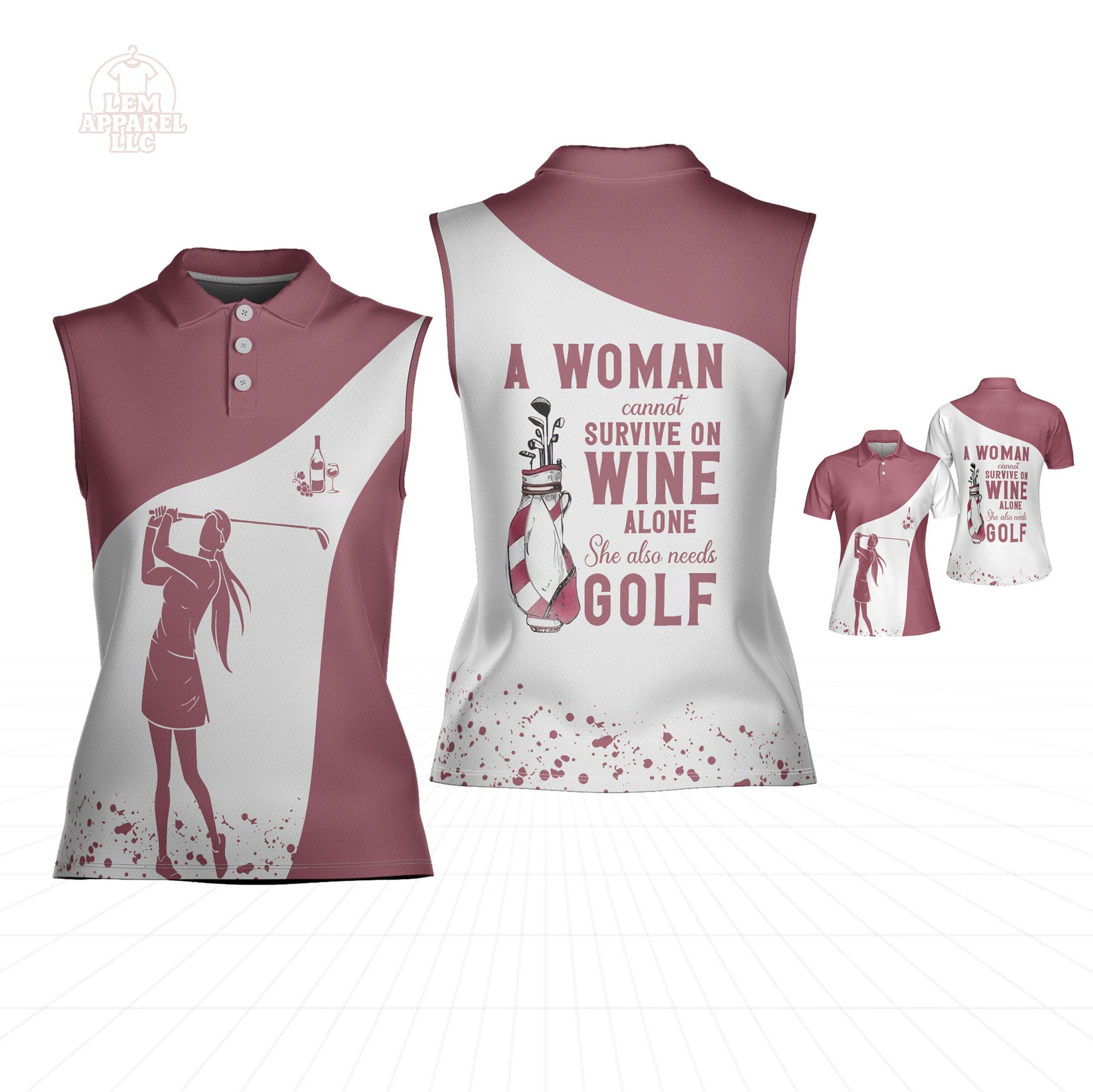 Funny Womens Sleeveless Golf Shirts