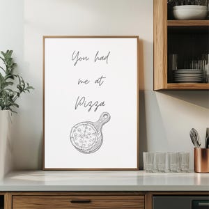 Digital wall art| pizza art| foodie wall art| digital art print| pizza print| pizza art print