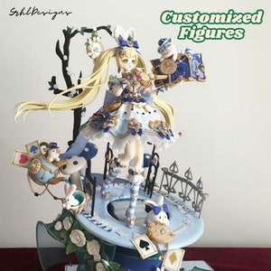 Personalizowane figurki anime, figurki chibi z prawdziwego życia, personalizowane figurki superzłożone, ręcznie robione figurki gliniane, figurki K-Pop Demon Hunters