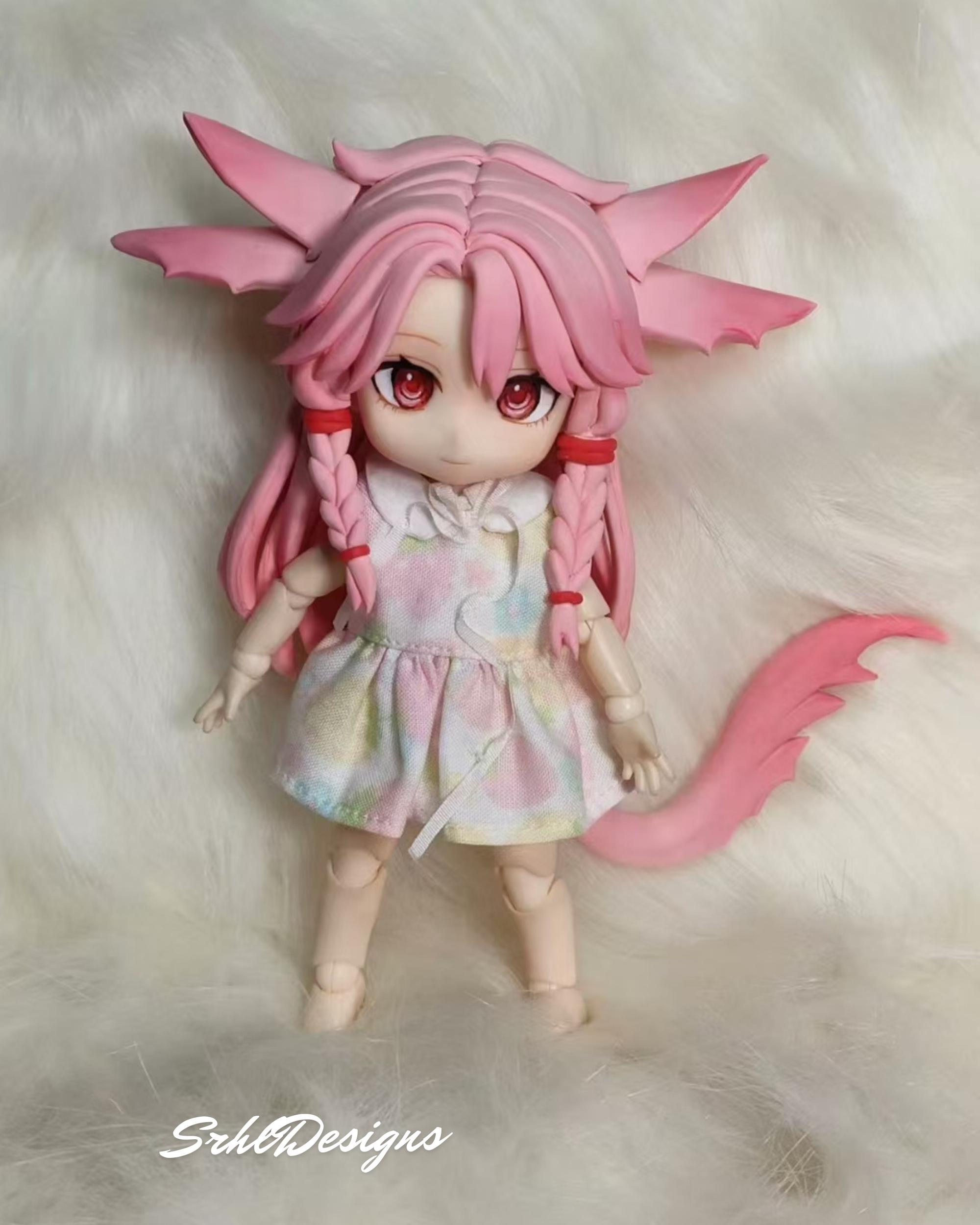Kundenspezifische OB11-Puppen, Spielpuppen, Anime-Puppen, GSC-Puppen, OB 11-Puppen, handgefertigt, OB12-Puppen, abnehmbarer Kopf