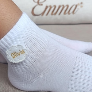 Benutzerdefinierte Kindersocken, personalisierte Kindersocken mit austauschbaren Wappen, Kleinkindsocken,
