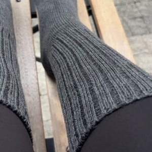 4-Pair Wool Socks | Pure Wool Winter Socks ,Warm Hiking Socks, Black, Cream, Grey,Merino Wool Boot Socks for Men & Women,Cozy,winter gift