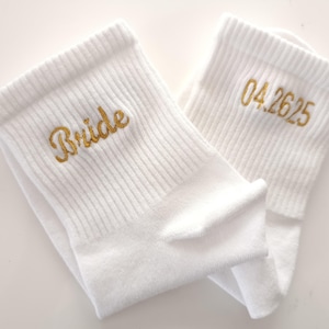Someting Blue Socks, Personalized Bride ankle  Socks, Custom Wifey Socks, Bridesmaid Team sock