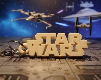 Portachiavi con logo di Star Wars stampato in 3D