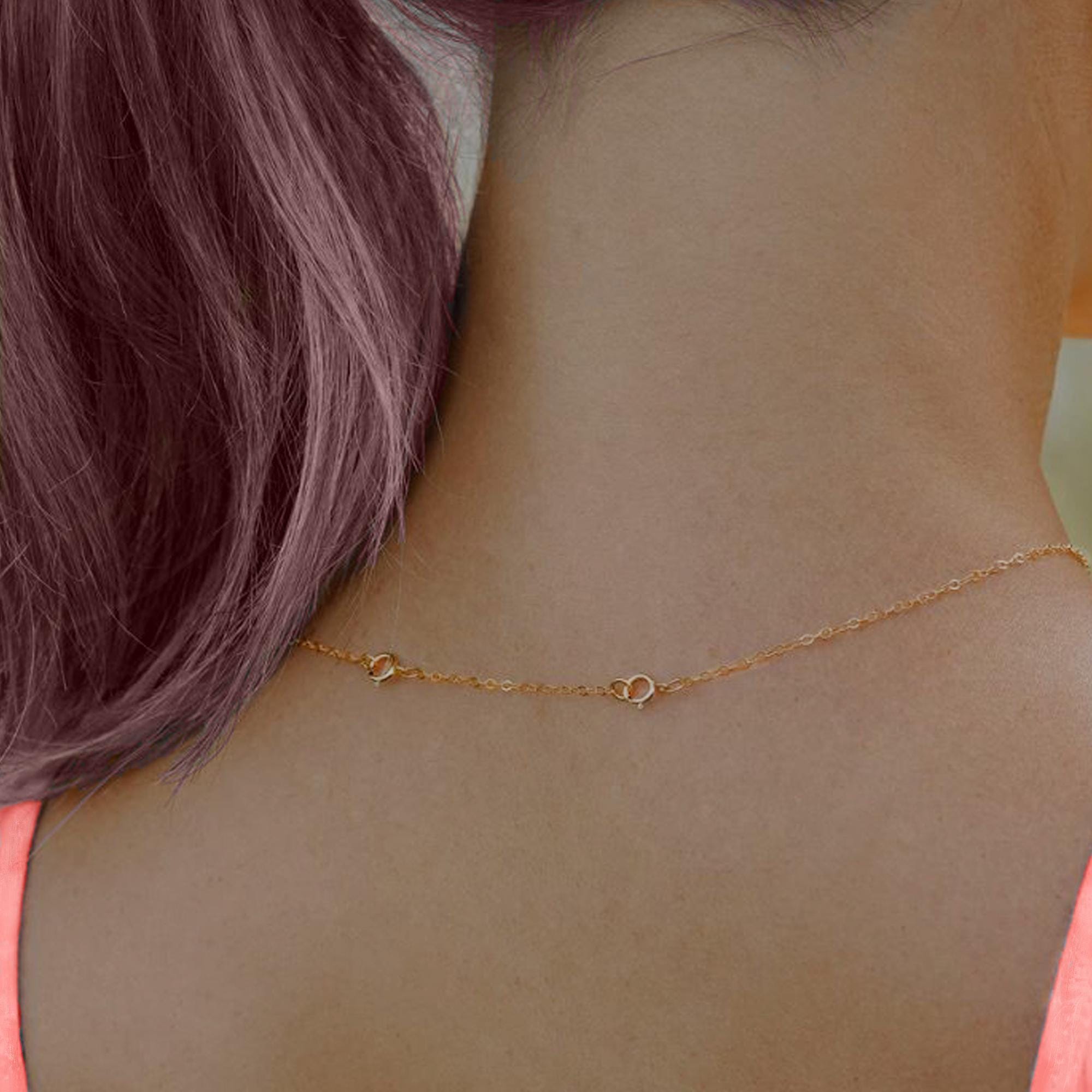 18k/14k Solid Gold Chain Extender: Adjustable Necklace Clasp