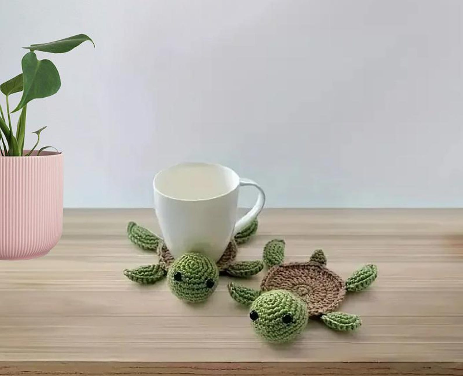Crochet Turtle Coaster Pattern, Crochet Amigurumi, Amigurumi Pattern ...