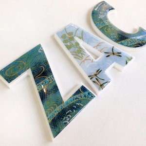 letras decorativas para la habitación de los niños - océano/azul claro