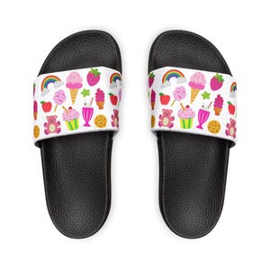 Sandals, Colorful Summer Sandals for Women, Beach Flip Flops, Boho Footwear, Tropical Vacation Shoes, Removable Straps