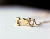 Initial necklace-Mini Gold  Letters Necklace-Gold filled,Alphabet Necklace,Initials Necklace,Simple,Stylish,Keepsake,Valentines