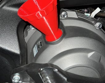 3D Printed Oil Funnel for Triumph Motorcycles – Easy Install, Vented, Durable ABS Plastic TWO per order-