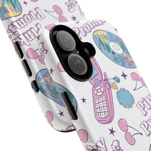 Funda plegable Y2K | Funda resistente con estampado retro de cerezas de los 2000, funda nostálgica para iPhone y Samsung, regalo para ella. imagen 7