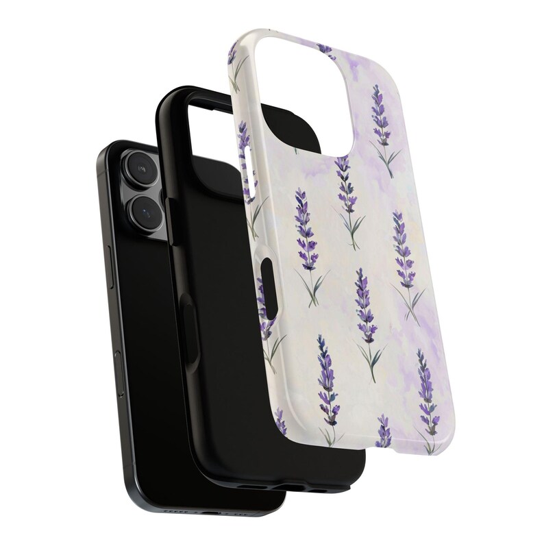 Lavender Phone Case | Watercolor Purple Botanical Floral Tough Case, Cottagecore iPhone Samsung Cover, Nature Gift for Her image 15