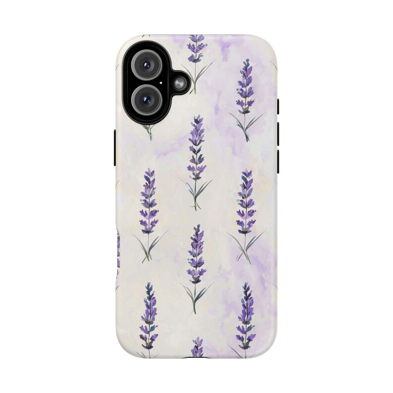 Lavender Phone Case | Watercolor Purple Botanical Floral Tough Case, Cottagecore iPhone Samsung Cover, Nature Gift for Her image 9