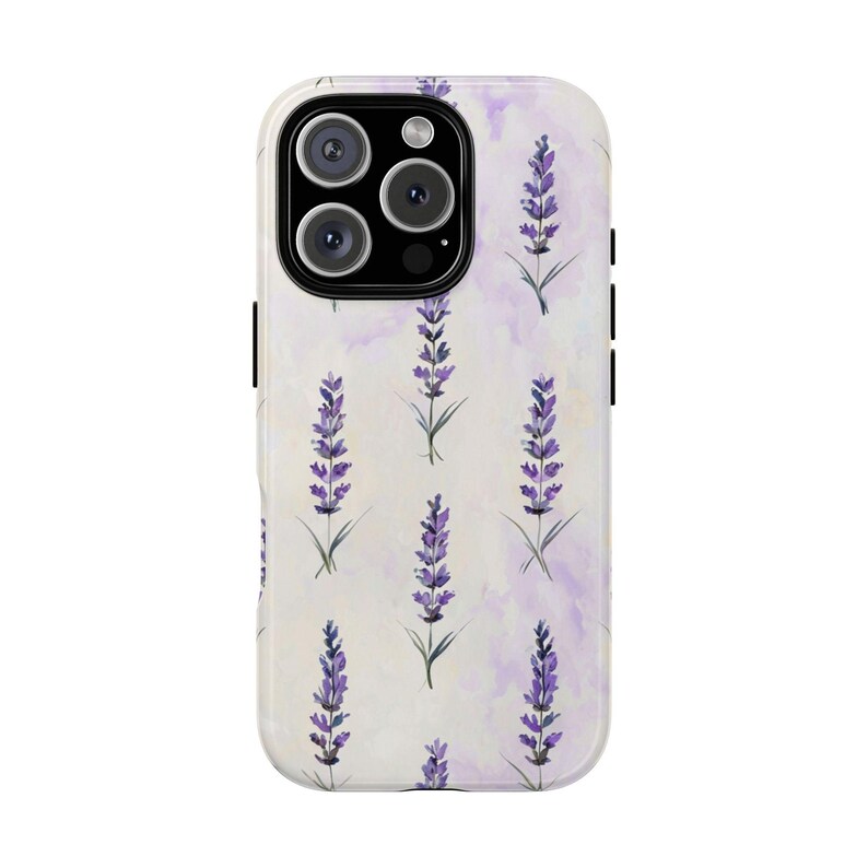 Lavender Phone Case | Watercolor Purple Botanical Floral Tough Case, Cottagecore iPhone Samsung Cover, Nature Gift for Her image 13