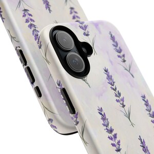 Lavender Phone Case | Watercolor Purple Botanical Floral Tough Case, Cottagecore iPhone Samsung Cover, Nature Gift for Her image 10