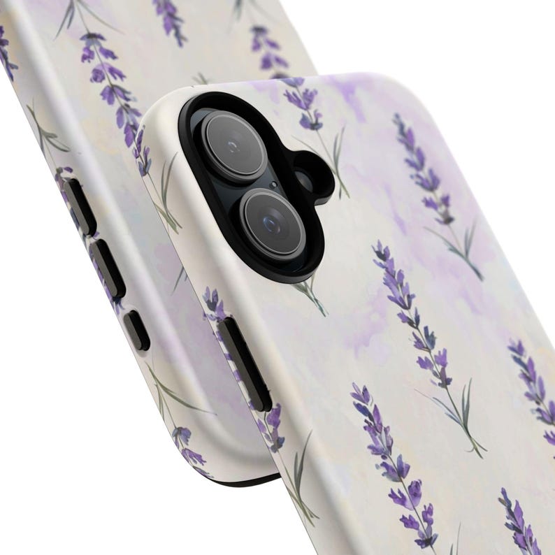 Lavender Phone Case | Watercolor Purple Botanical Floral Tough Case, Cottagecore iPhone Samsung Cover, Nature Gift for Her image 10