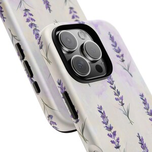 Lavender Phone Case | Watercolor Purple Botanical Floral Tough Case, Cottagecore iPhone Samsung Cover, Nature Gift for Her image 18