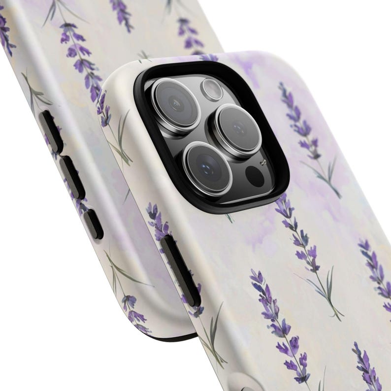 Lavender Phone Case | Watercolor Purple Botanical Floral Tough Case, Cottagecore iPhone Samsung Cover, Nature Gift for Her image 18