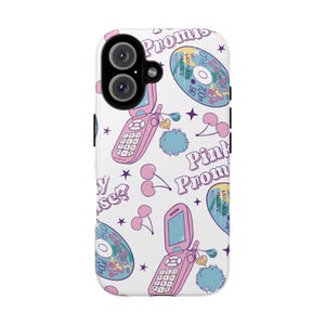 Funda plegable Y2K | Funda resistente con estampado retro de cerezas de los 2000, funda nostálgica para iPhone y Samsung, regalo para ella. imagen 2