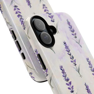 Lavender Phone Case | Watercolor Purple Botanical Floral Tough Case, Cottagecore iPhone Samsung Cover, Nature Gift for Her image 6