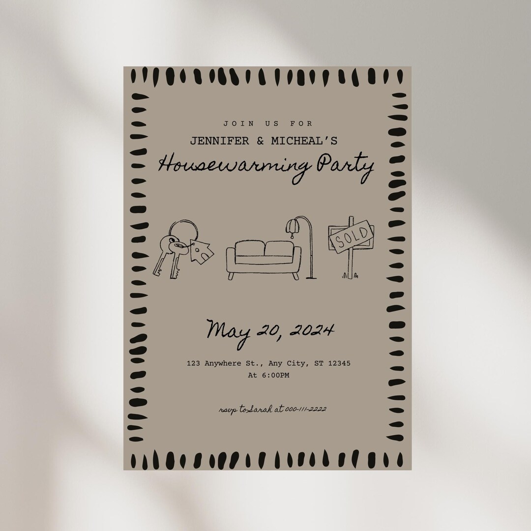 Editable Housewarming Invitation - Etsy