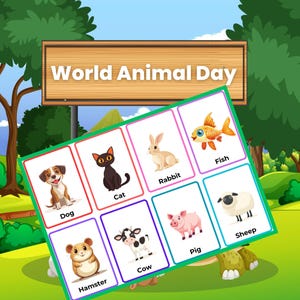 30 animal flashcards that are perfect for  for kids aged 1-3 years old.
