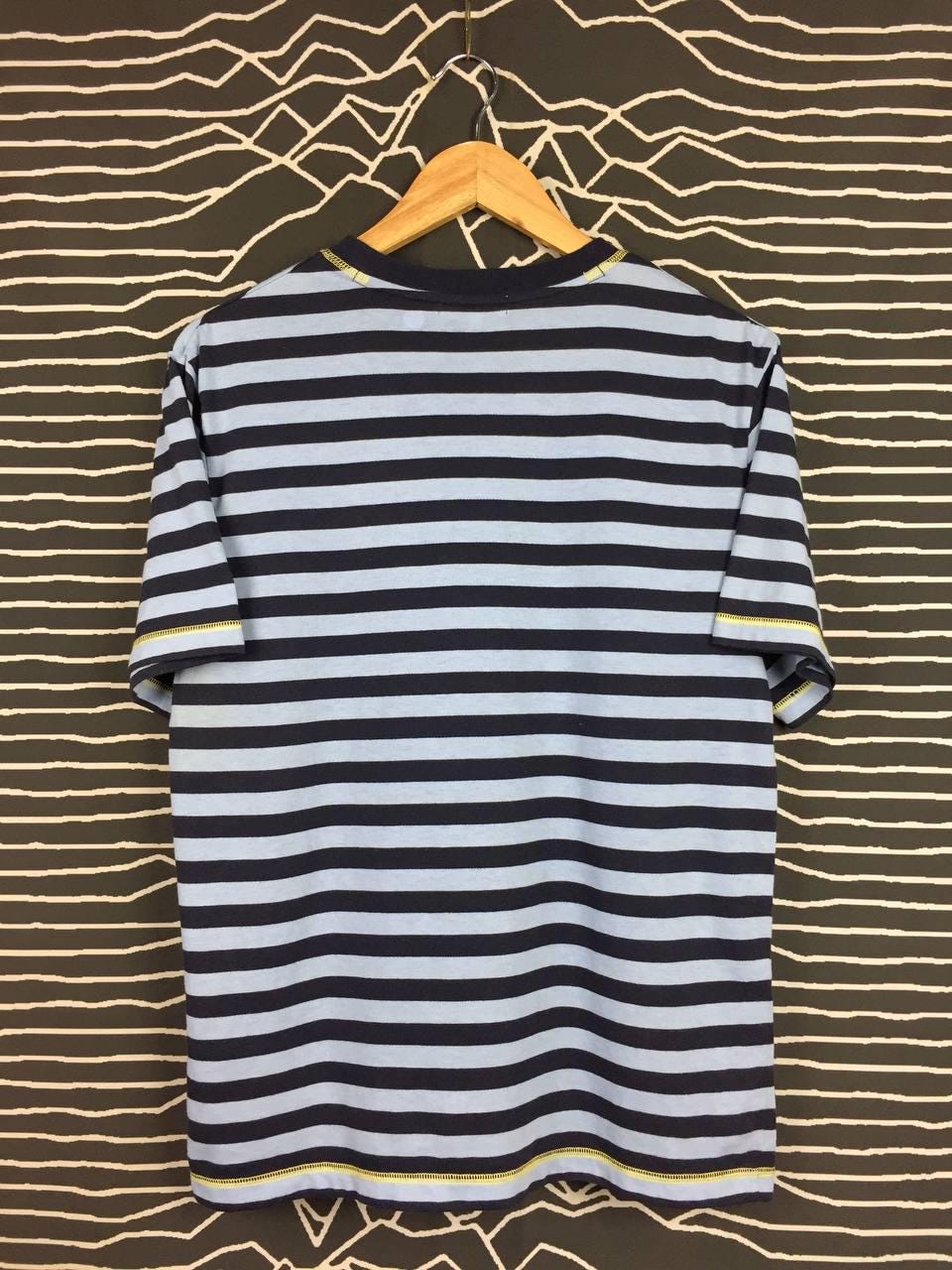 Vtg Anime One Piece Mugiwara Pirates Flag Logo Striped Tee Size M